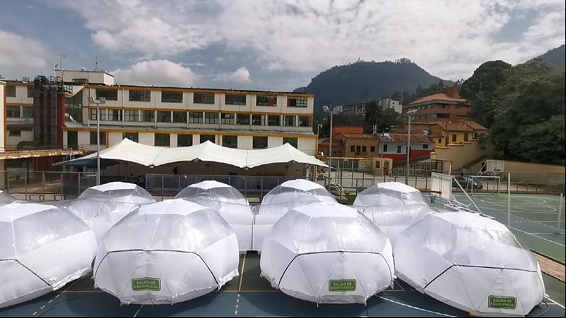 Estudiantes colombianos crean módulos de aislamiento epidemiológico portátiles ante COVID-19